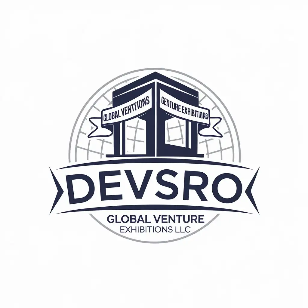 LOGO Design for Devsro Global Venture Exhibitions LLC Exhibition Booth Symbol for Event Industry