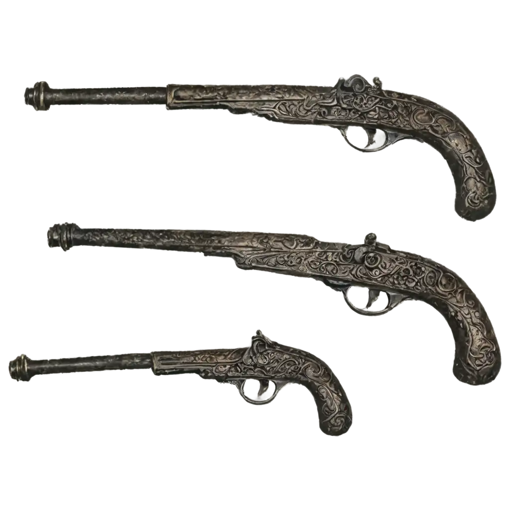 Ancient-Guns-PNG-Image-HighQuality-Clear-and-Detailed-Representation-for-Historical-and-Artistic-Purposes