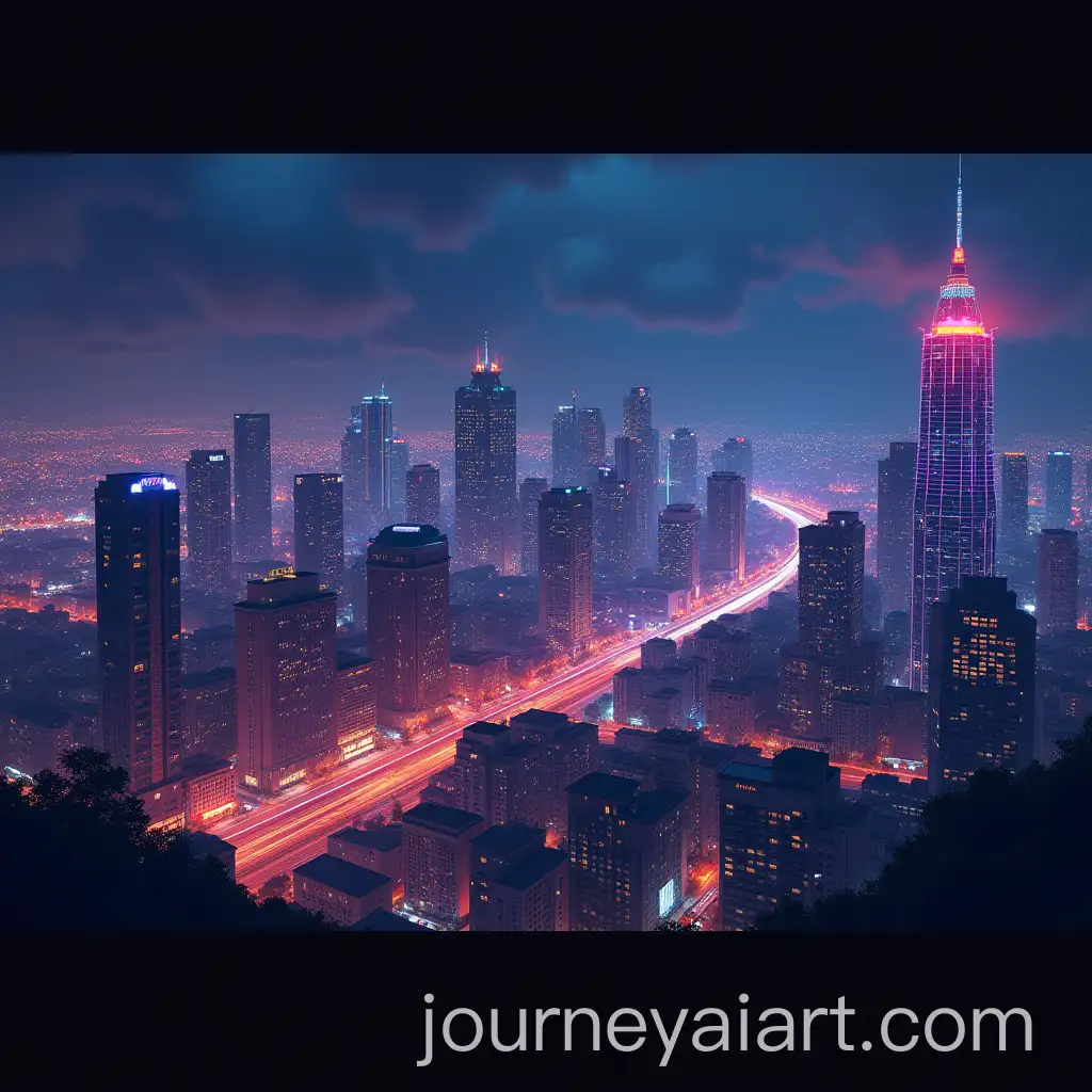 Vibrant-Cityscape-at-Night-with-Glowing-Neon-Lights