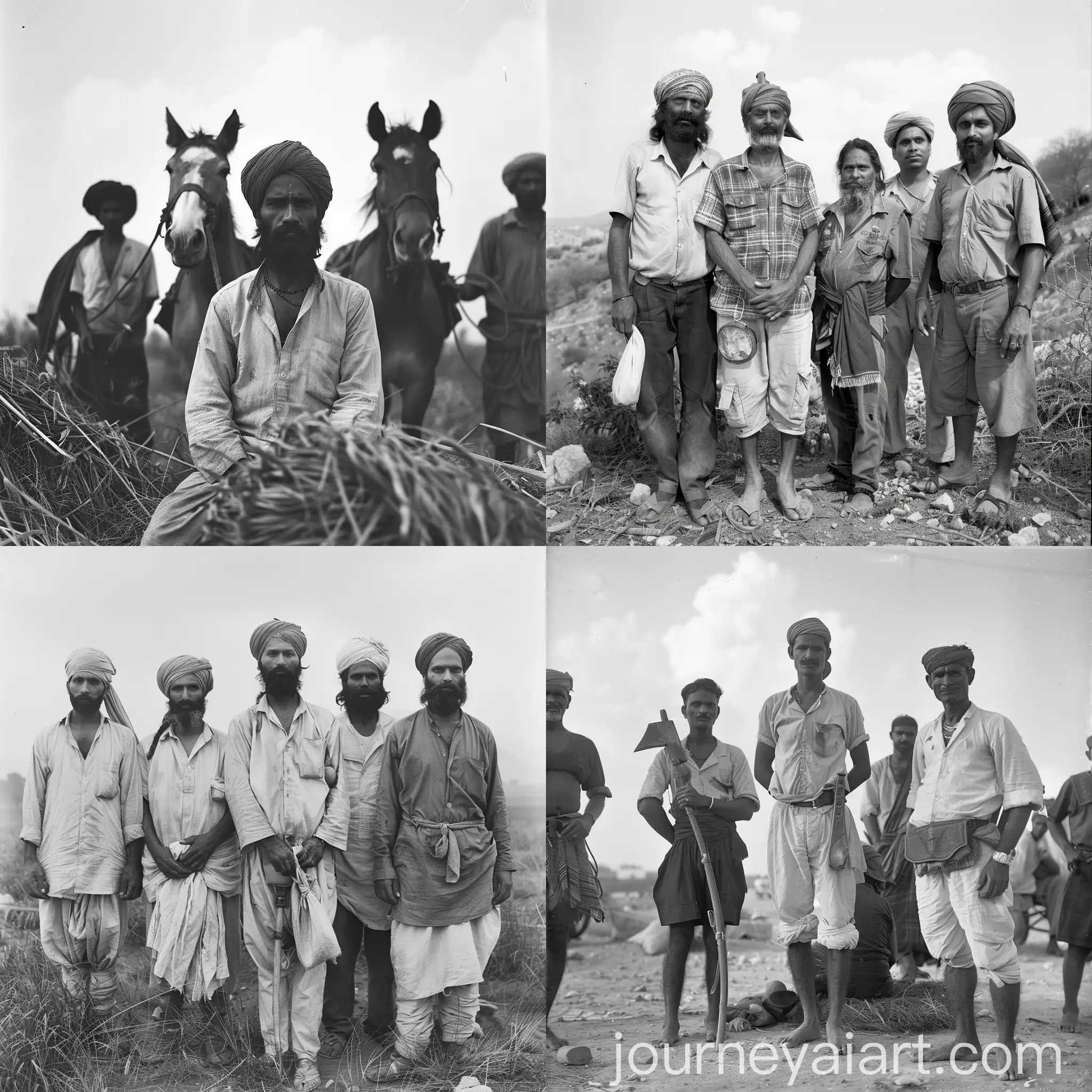 Diverse-Cultural-Representatives-in-Vintage-Portrait-Photography