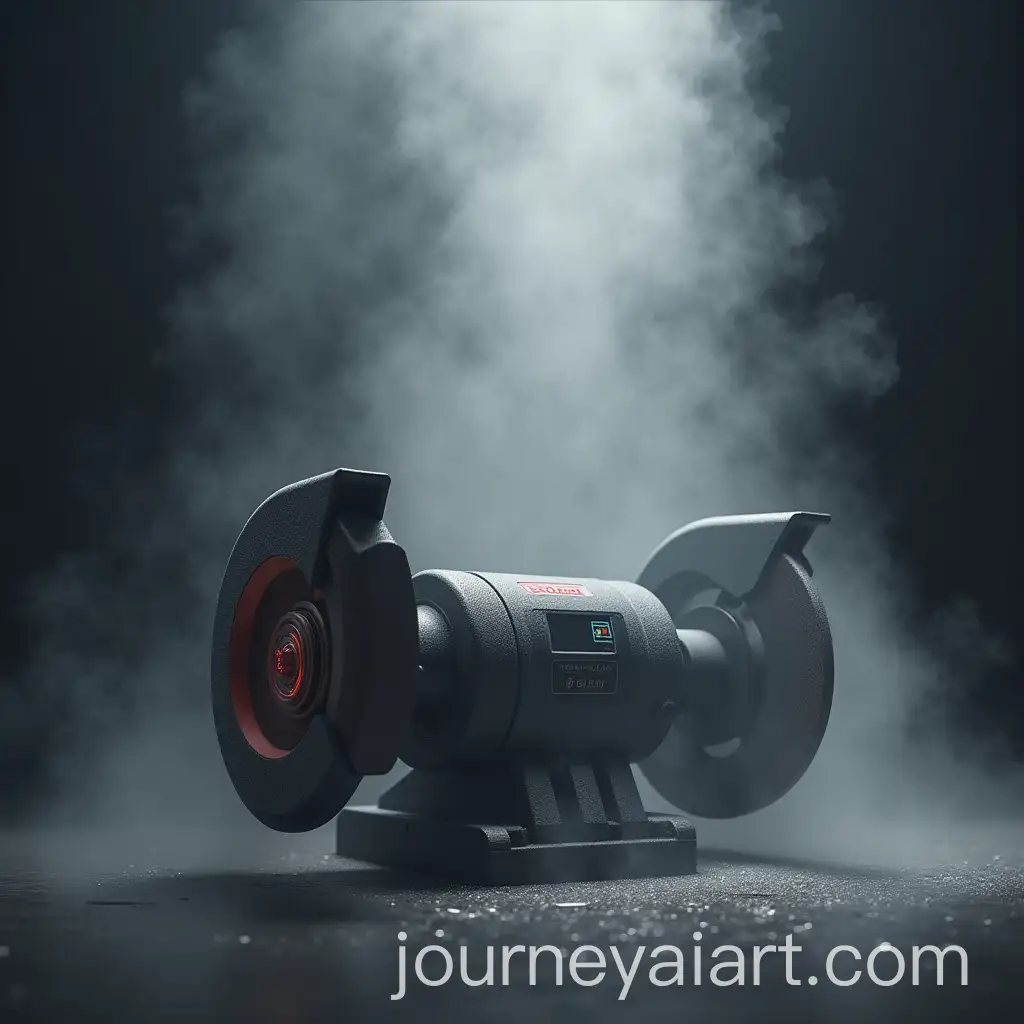 Surface-Grinding-Machine-Under-a-Veil-for-Product-Launch-Reveal