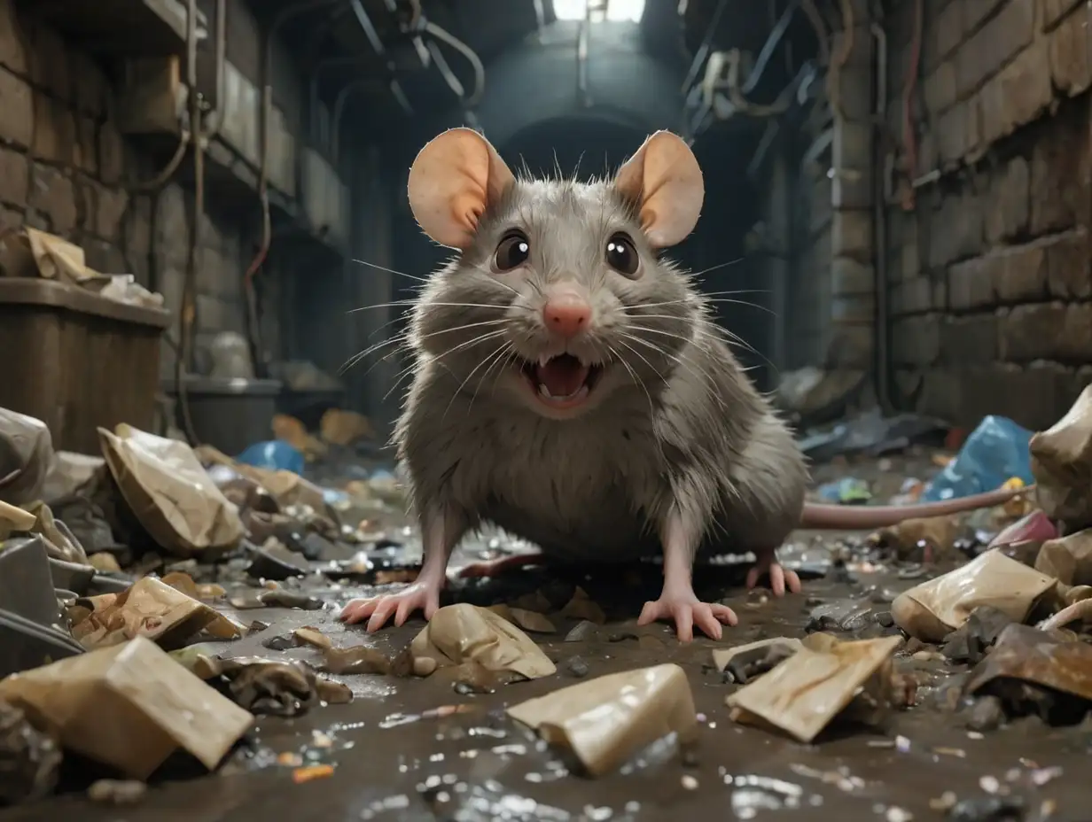 GrayFurred-Rat-in-Underground-Sewer-Surrounded-by-Trash