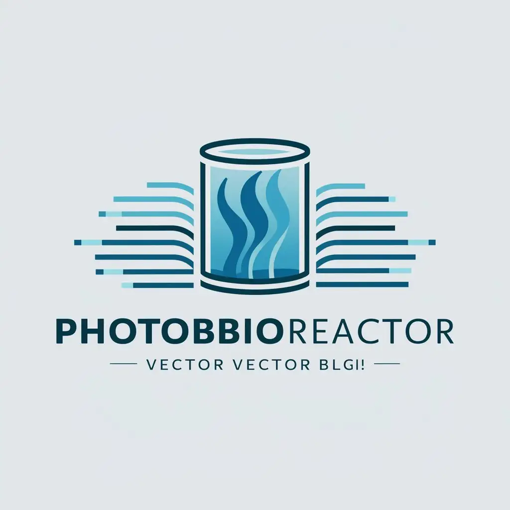 LOGO Design for PHOTOBIOREACTOR Modern Vector with Clear Background and Symbolic Representation