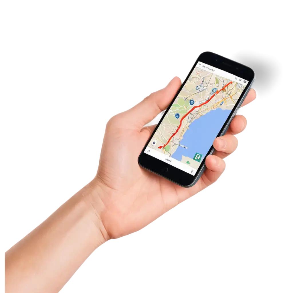 HighQuality-PNG-Image-of-a-Hand-Holding-a-Handphone-Displaying-a-Map