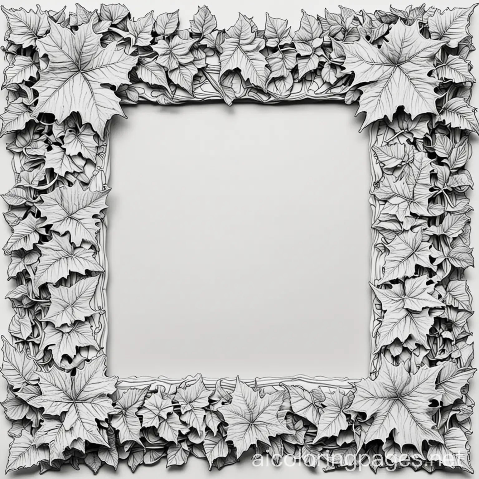 Ivy-Picture-Frame-Coloring-Page-for-Kids