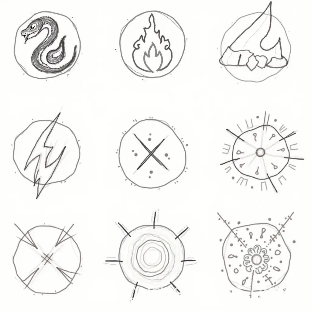 HandDrawn-Antidote-and-Suppressant-Symbols