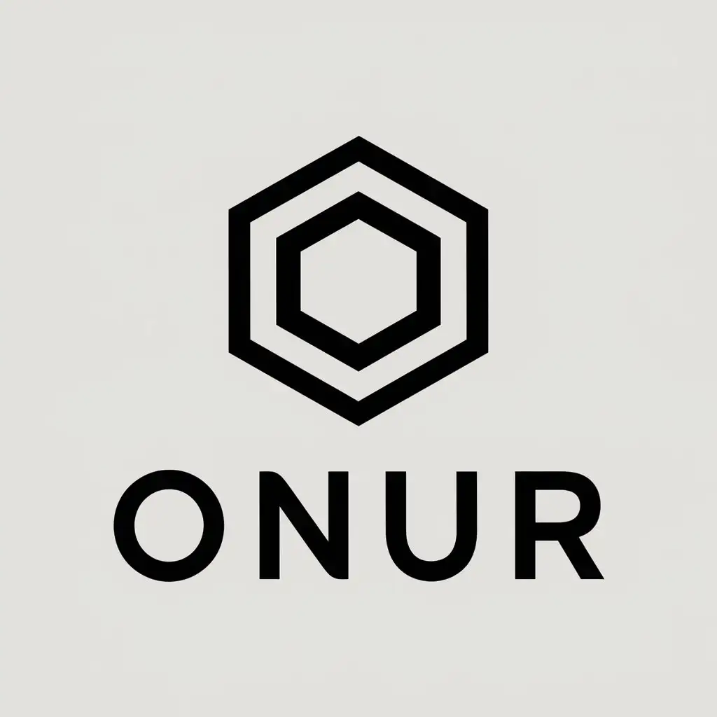 LOGO Design for Onur Modern Vector Logo with Zulufov Symbol on Clear Background