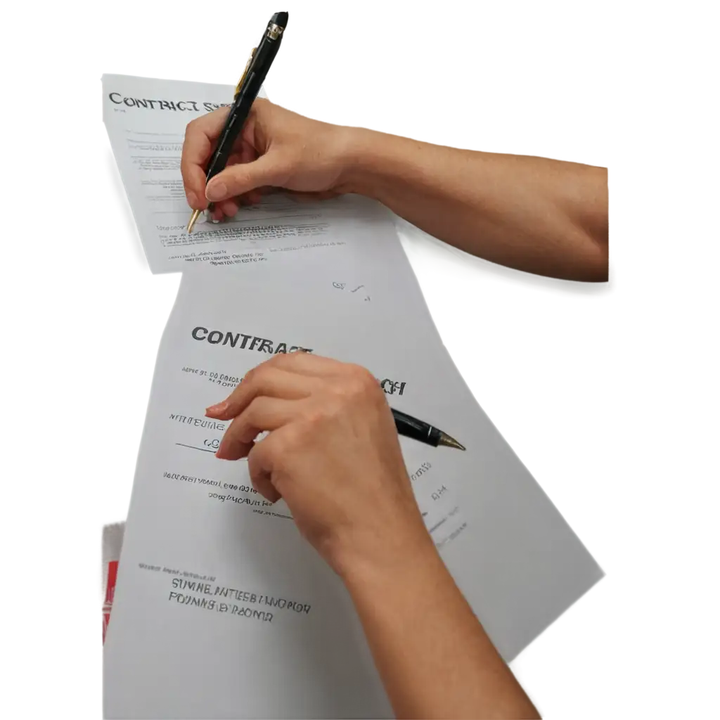 Contract-Signing-Pen-and-Paper-PNG-Image-for-Professional-Use