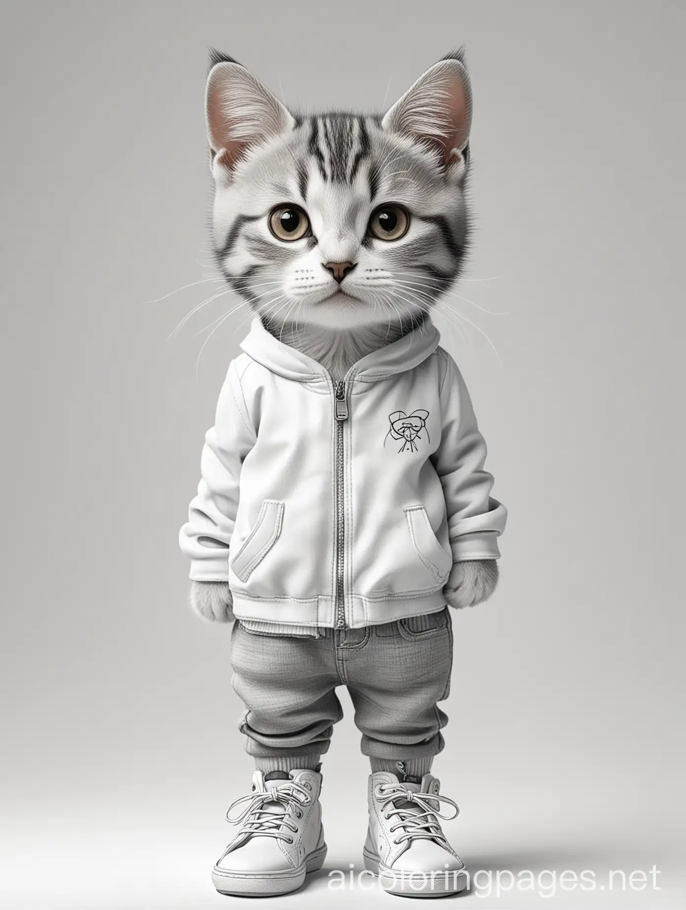 Confident-Cat-in-Stylish-Youth-Fashion-for-Kids-Coloring-Page