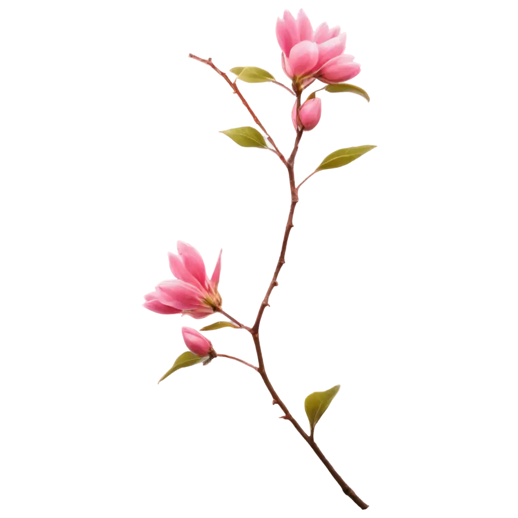 HighQuality-PNG-Image-of-Beautiful-Pink-Flowers-on-Side-Branch-for-Stunning-Visuals