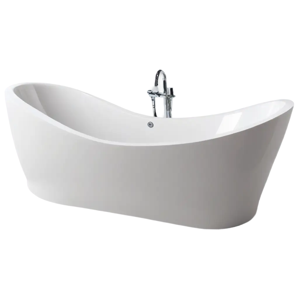 Acrylic-Bathtub-Side-View-PNG-Image-for-HighQuality-Visual-Appeal