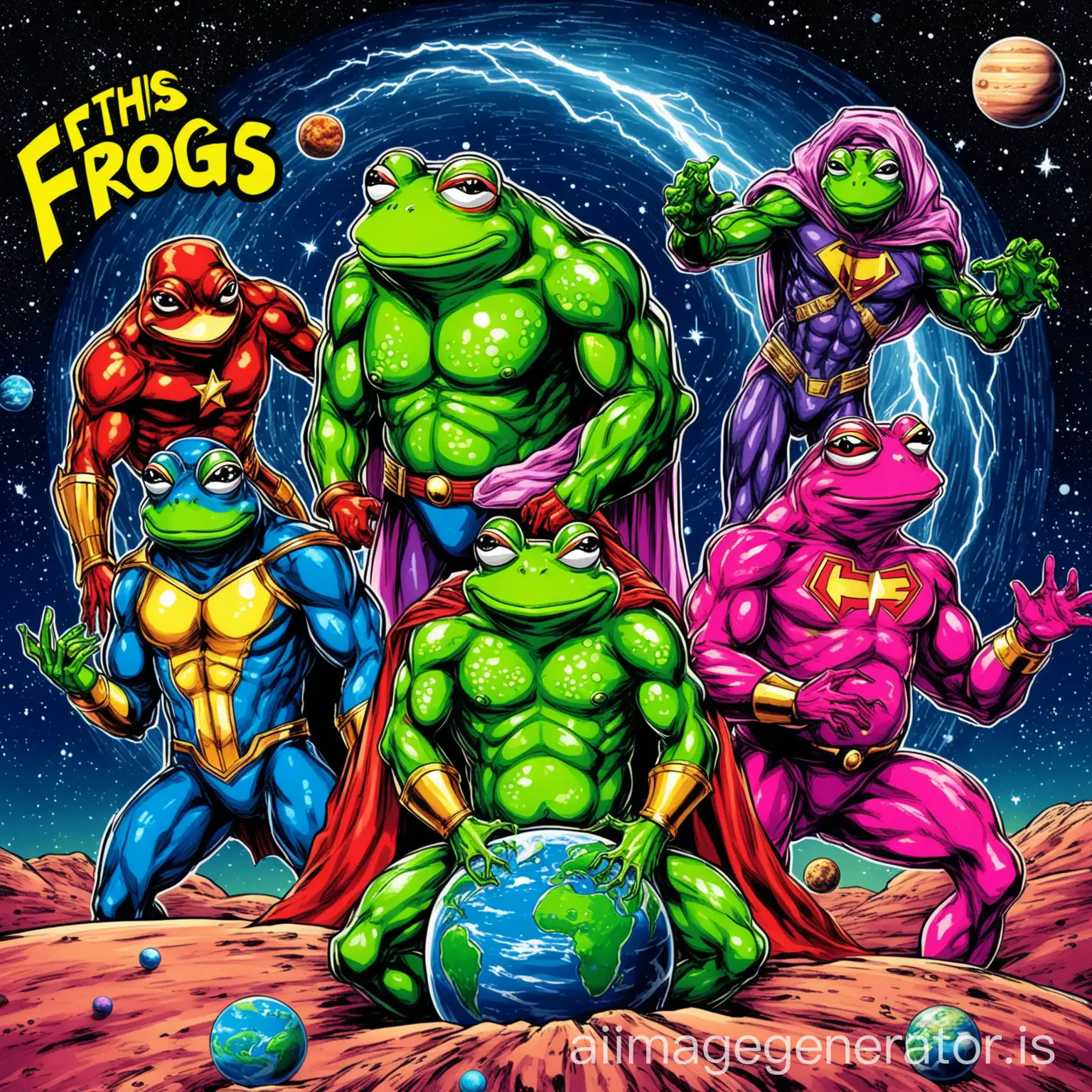 Superhero-FrogsMen-with-Pink-Brains-on-Imaginary-Planet