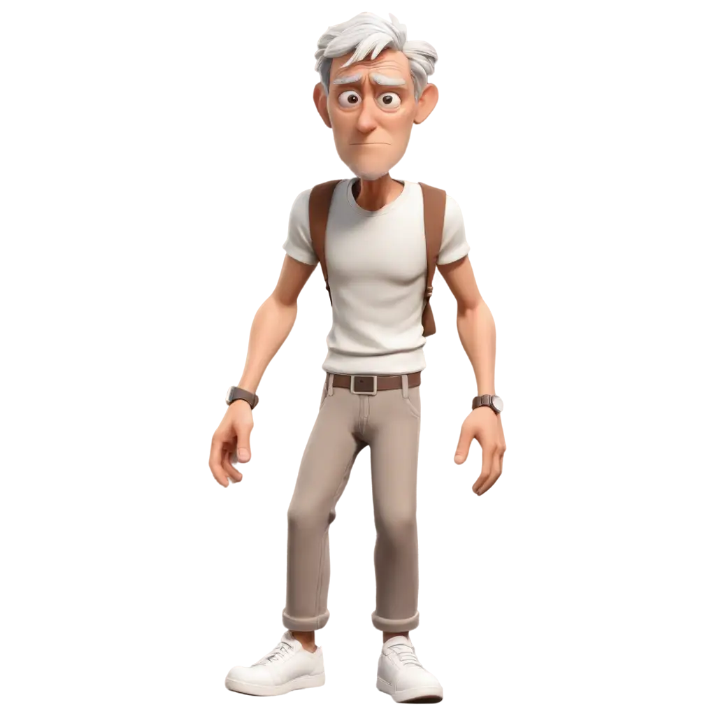 Old-Weak-Man-Illustration-in-PNG-Format-CartoonPNG-Image-Usage-Scenariosish-3D-Style-with-Soft-Shadows