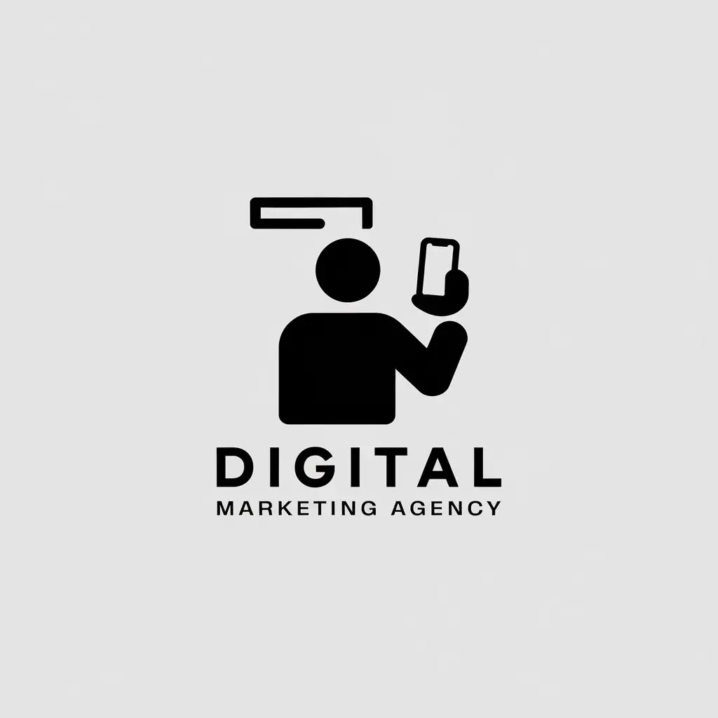 LOGO Design for Digital Marketing Agency Minimalistic with Clean and Modern Elements