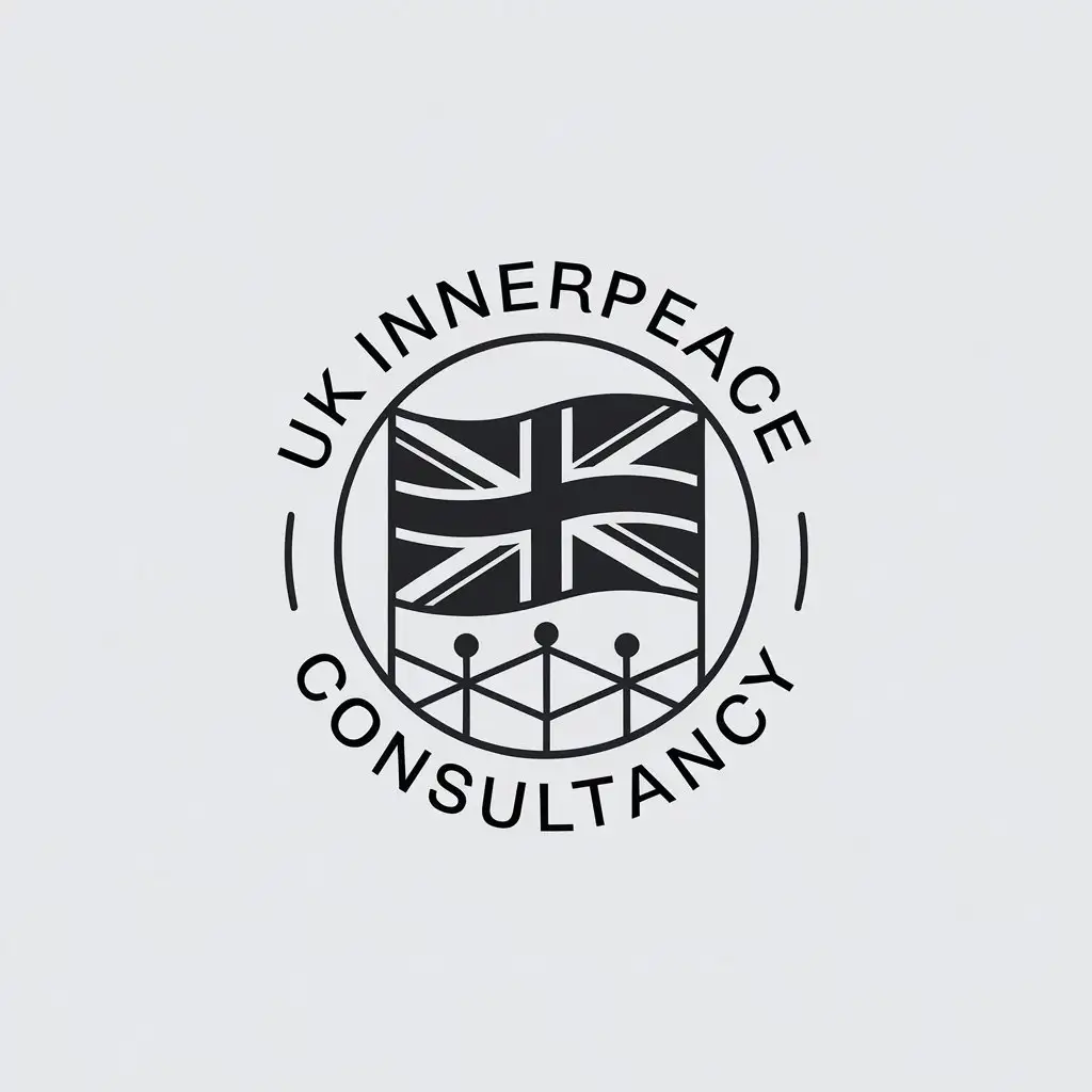 LOGO-Design-for-UK-Inner-Peace-Consultancy-Minimalist-FlagInspired-Design-with-Letters-UKIPC