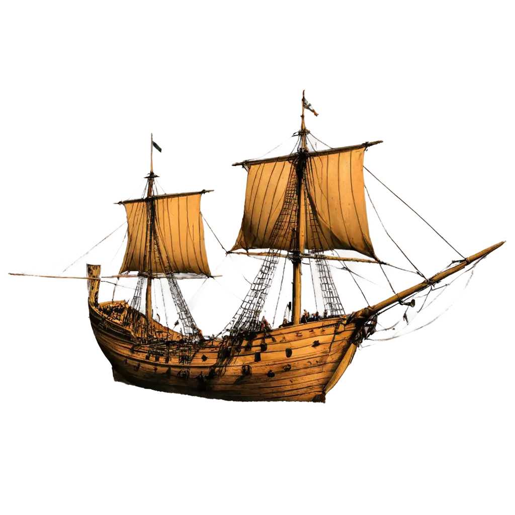 Portuguese-Caravels-PNG-Image-HighQuality-Representation-of-Historical-Maritime-Vessels