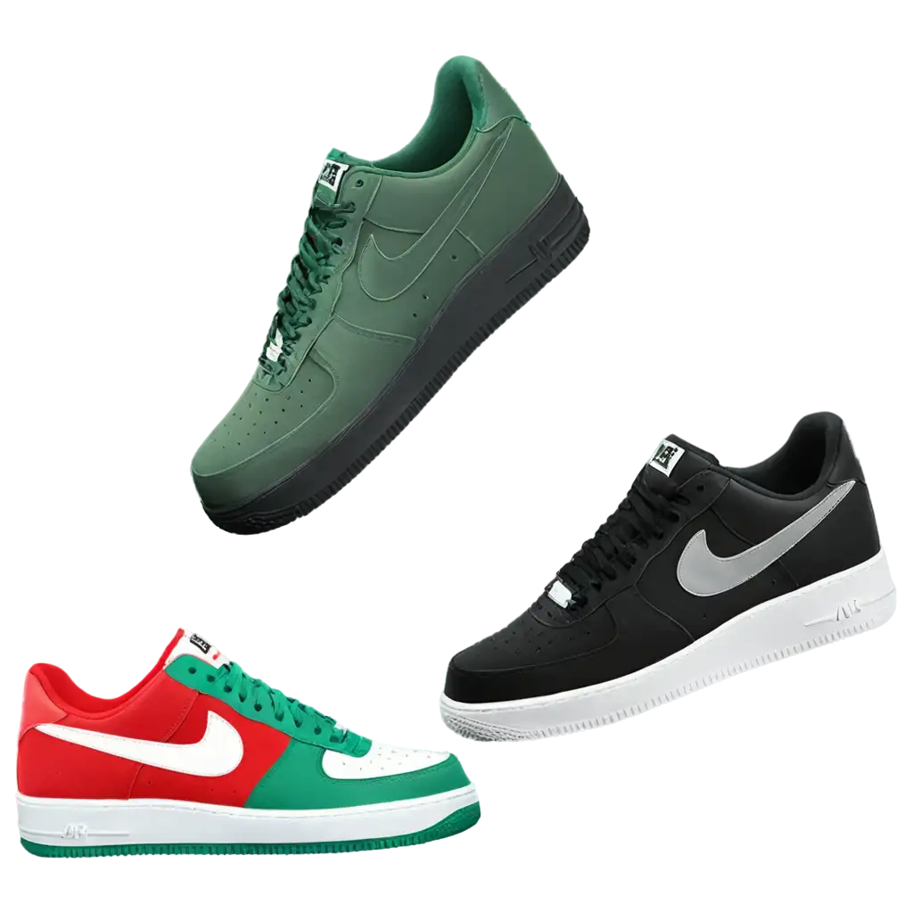 NIKE AIR FORCE ONE? RED GREEN WHITE