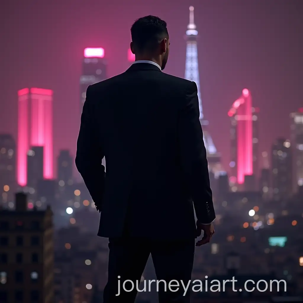 Mafia-Boss-Overlooking-Paris-Skyline-at-Night