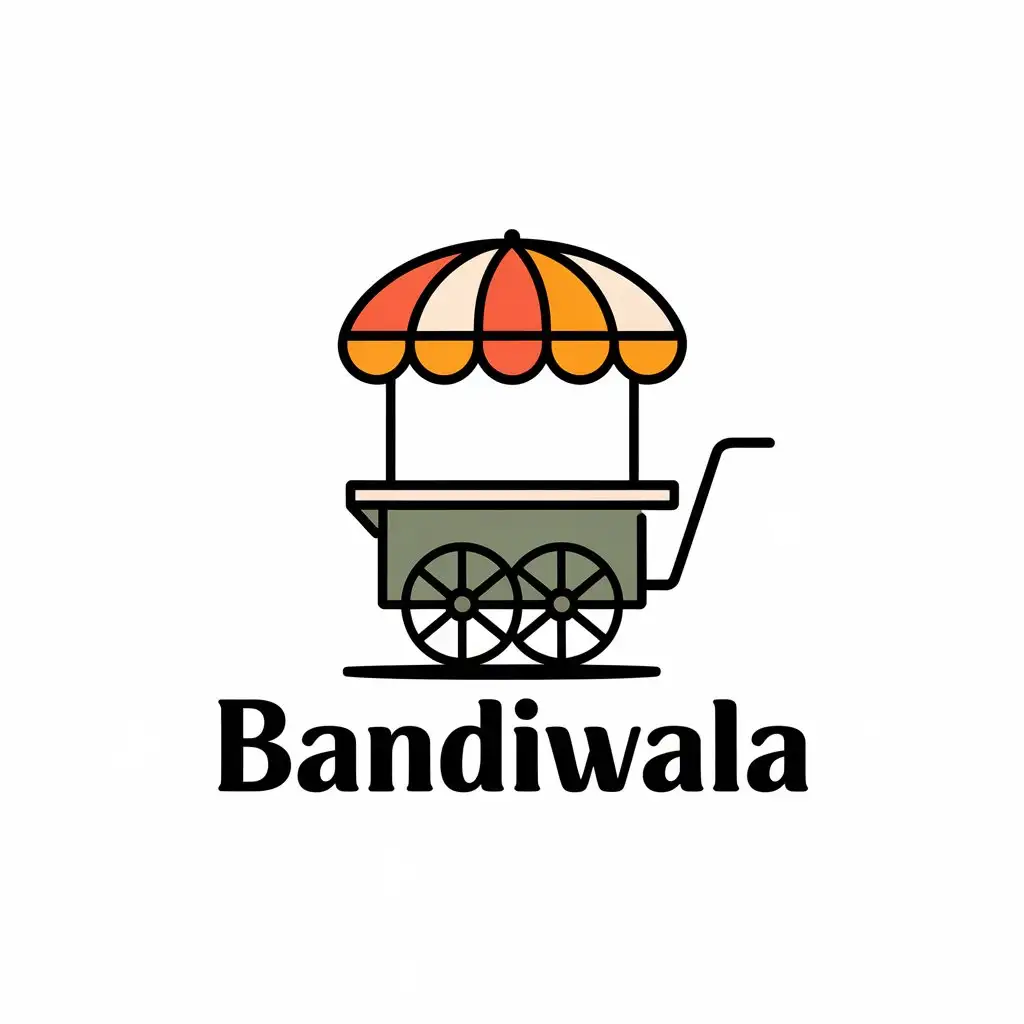 LOGO Design for Bandiwala Vector Food Cart Theme for Restaurant Industry