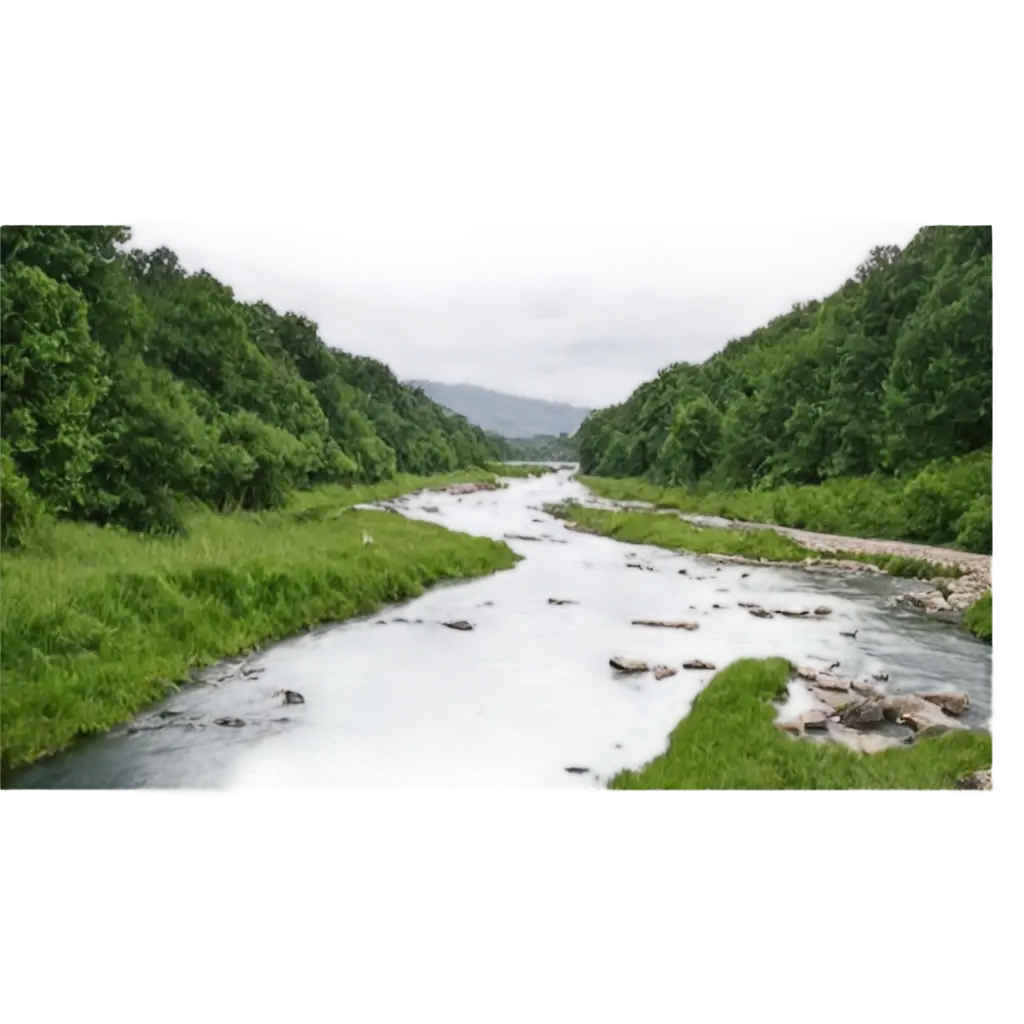 Stunning-PNG-Image-of-a-Peaceful-River-Flowing-by-Natures-Tranquil-Beauty
