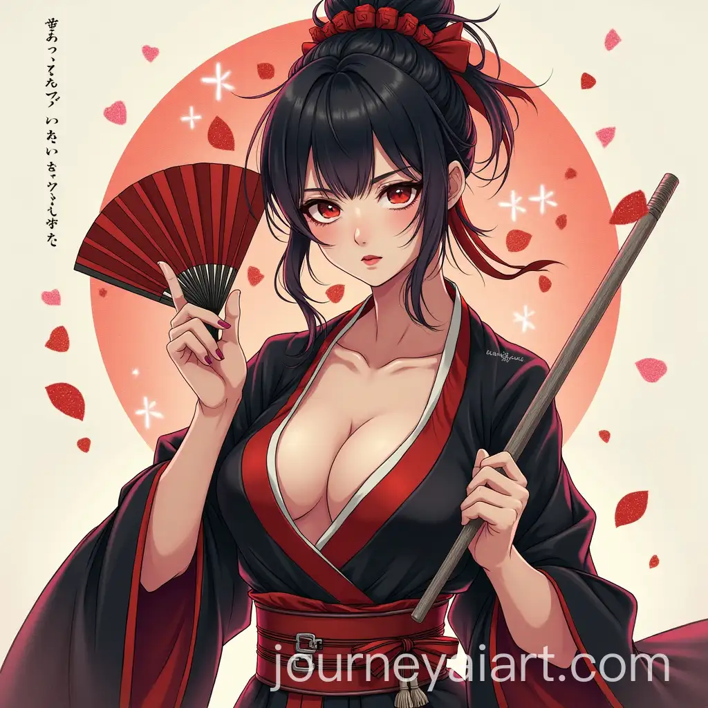 Seductive-Samurai-Assassin-with-Poisoned-Needles-and-Sharpened-Fan