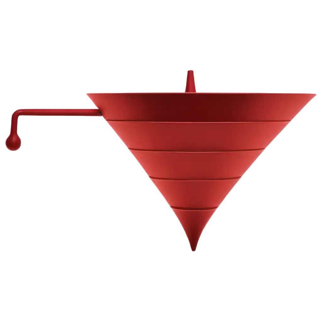 Marketing-Funnel-PNG-with-4-Layers-in-Shades-of-Red-HighQuality-Graphic-for-Business-Use