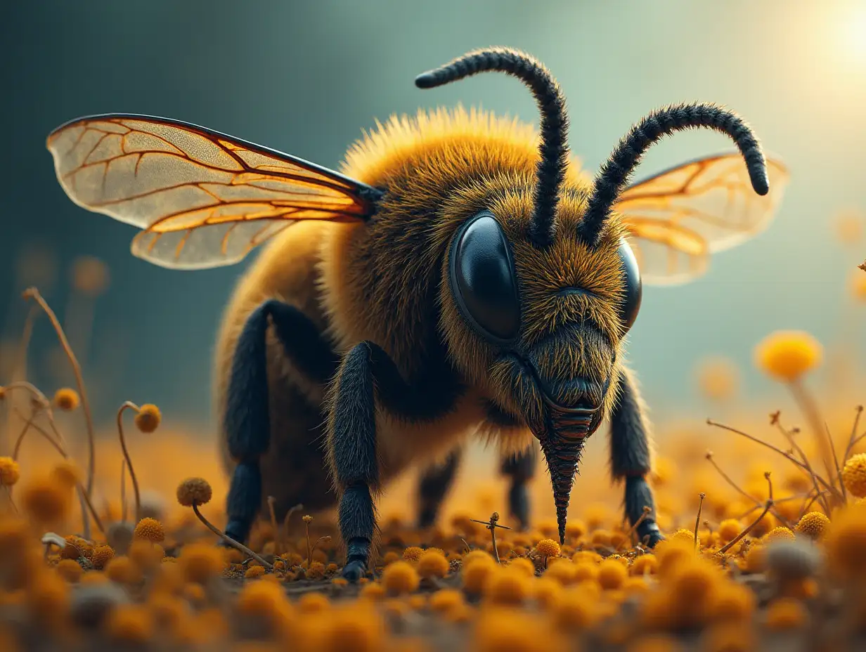 Create a Surreal World Bee with Elephant Head