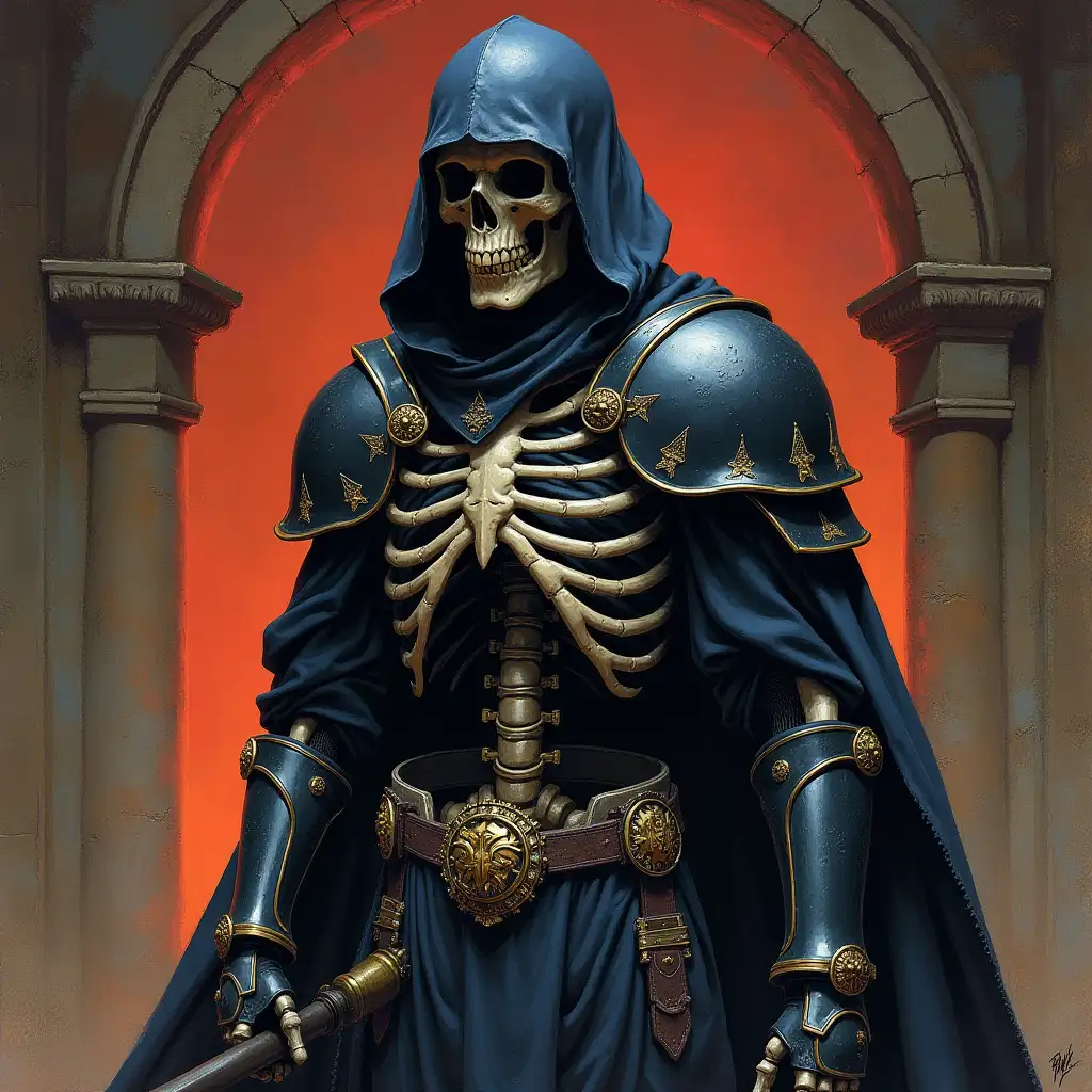 1970s-Dark-Fantasy-Book-Cover-with-Black-Skeleton-in-Armor-and-Cloak