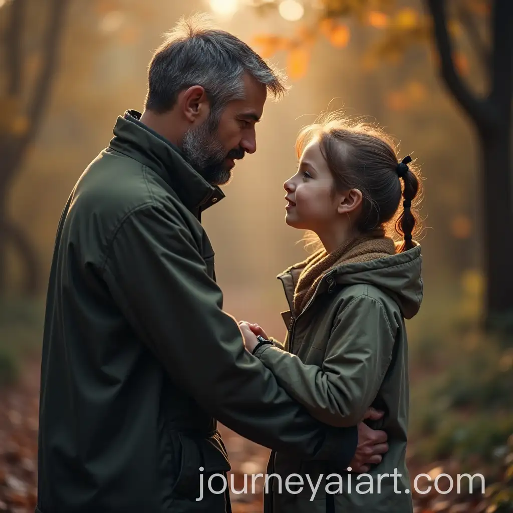 MiddleAged-Man-Searching-for-His-Daughter-in-a-Peaceful-Setting