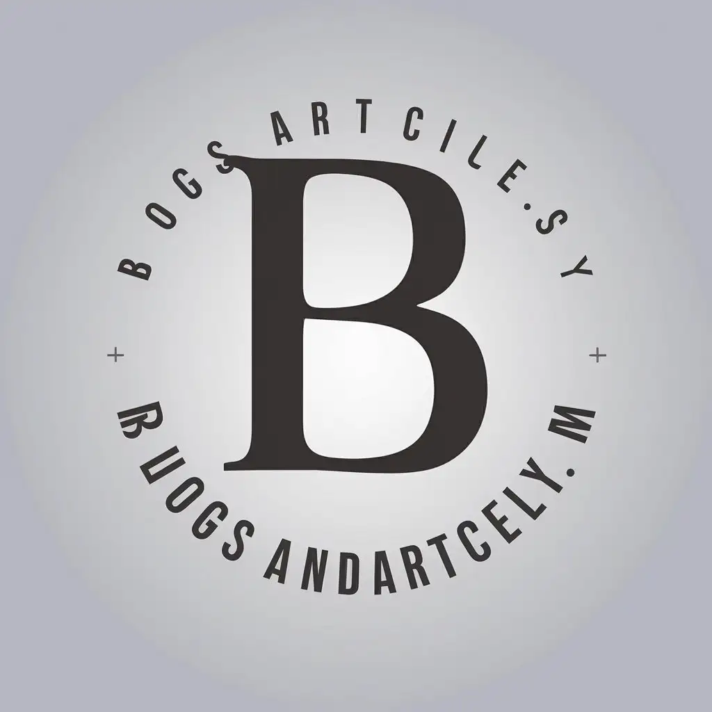 a vector logo design,with the text "blogsandarticlesly.com", main symbol:bs,Moderate,clear background