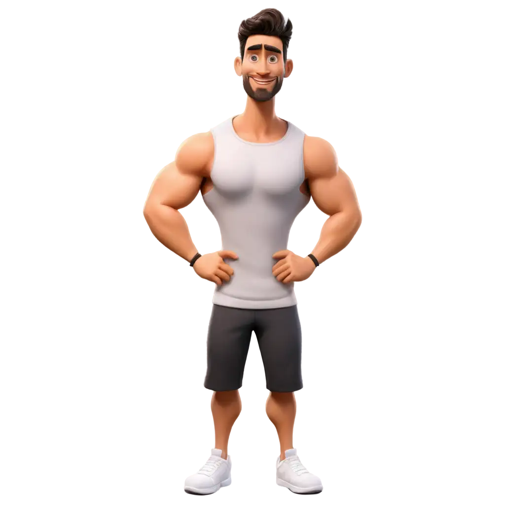 Cartoon-Fitness-CoachPNG-Image-Optimization-Man-PNG-Image-for-Health-and-Wellness-Content