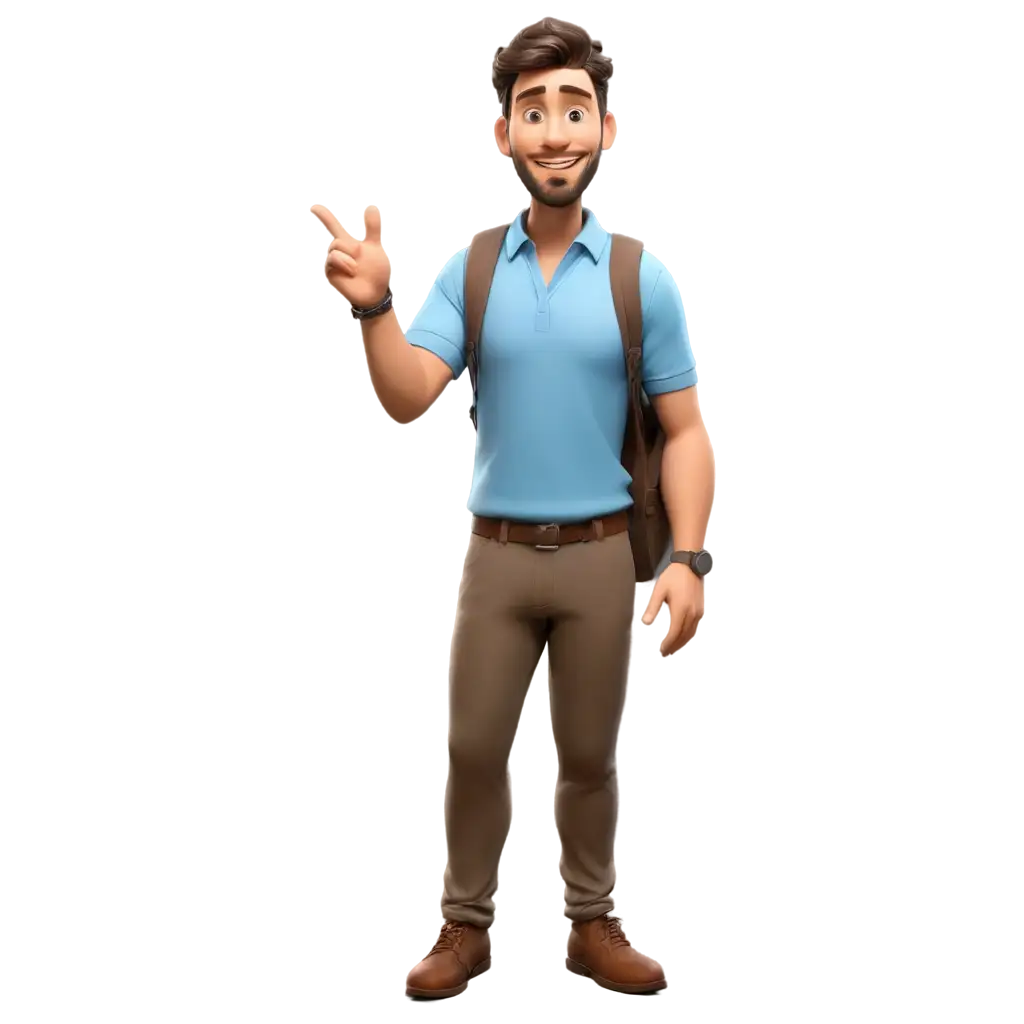 3D-Local-Male-Tour-Guide-PNG-Image-for-Diverse-Applications