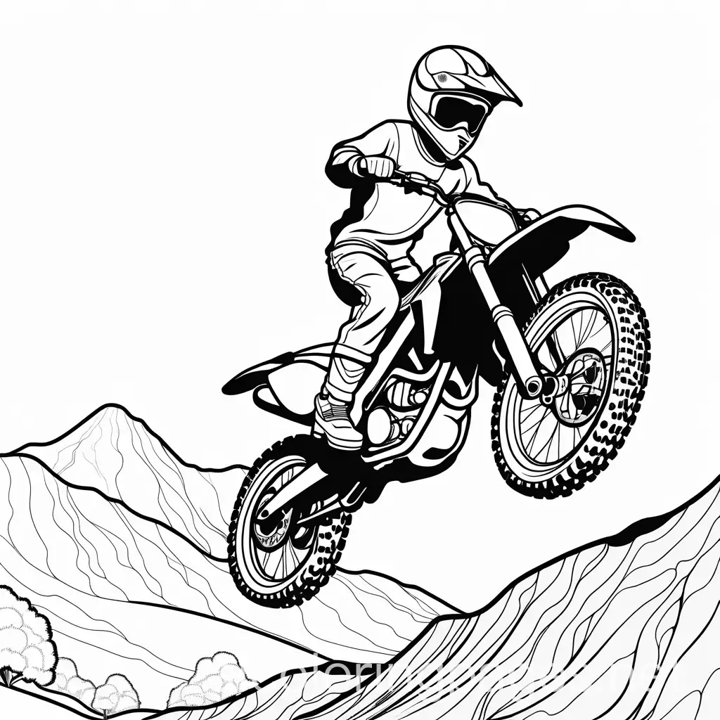 Kid-Jumping-Over-a-Hill-on-a-Dirt-Bike-Coloring-Page