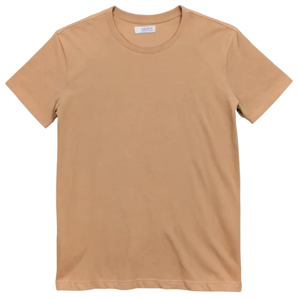 White-Cotton-TShirt-PNG-Image-on-Light-BeigePNG-Image-Usage-Analysis-Background-for-Design-ECommerce-Use