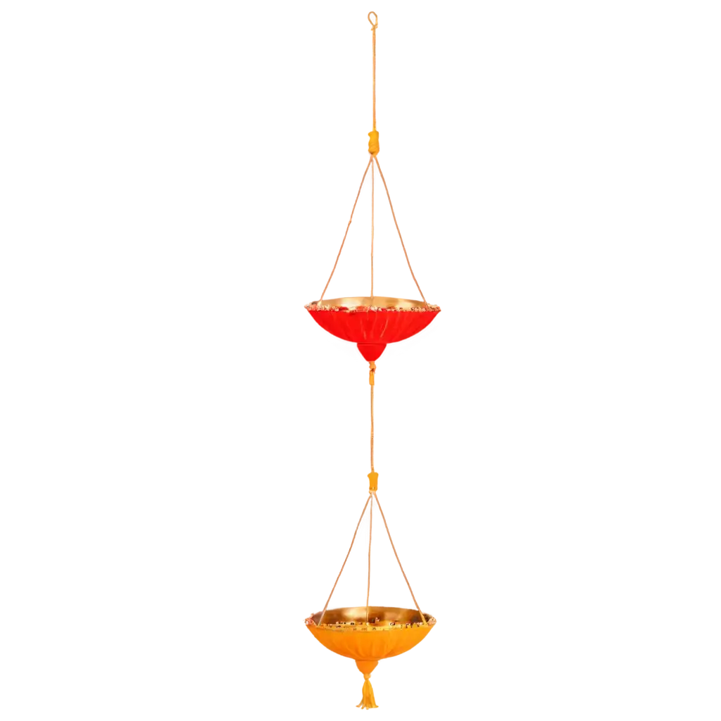 HighQuality-Hanging-Colorful-Diya-PNG-for-Diwali-and-Festive-Design