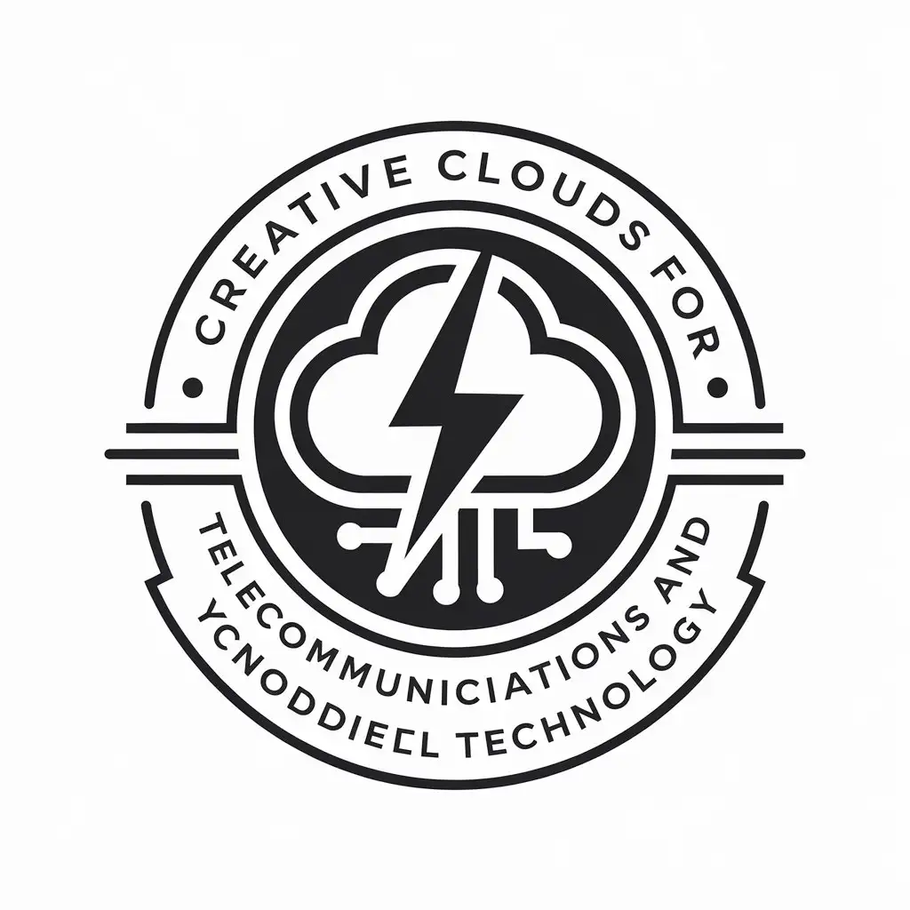 LOGO Design for Creative Clouds Modern Technology Telecommunications with Cloud Symbol