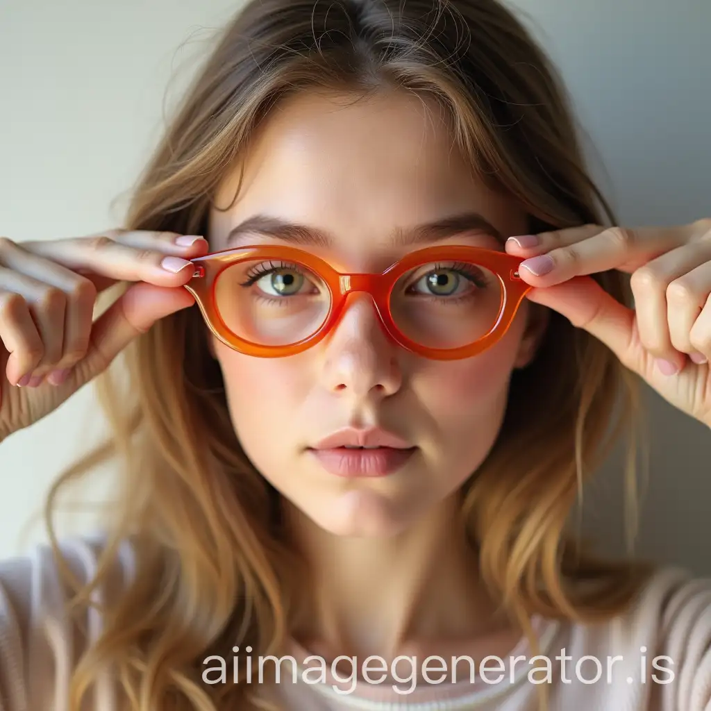 Beautiful-Girl-Wearing-Sticky-Glasses-with-a-Playful-Expression