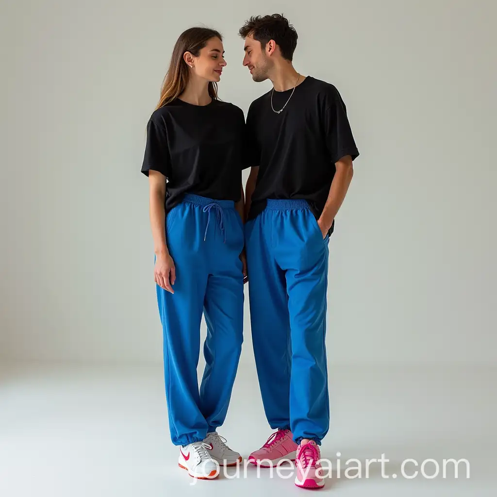 Two-People-in-Black-Shirts-Blue-Pants-and-Pink-ShoesAI-Image-Prompt-Expansion