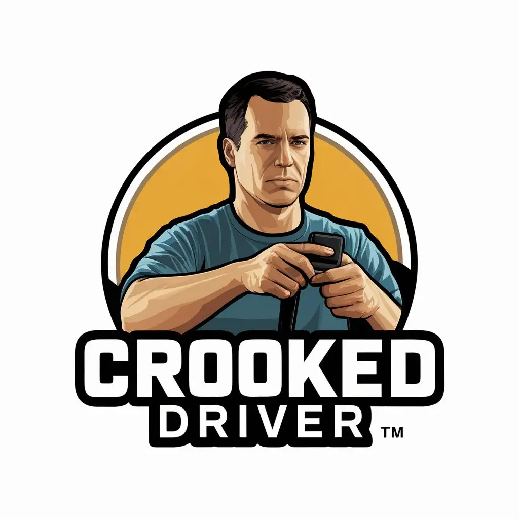 LOGO-Design-for-Crooked-Driver-Vector-Design-with-GTAInspired-Theme