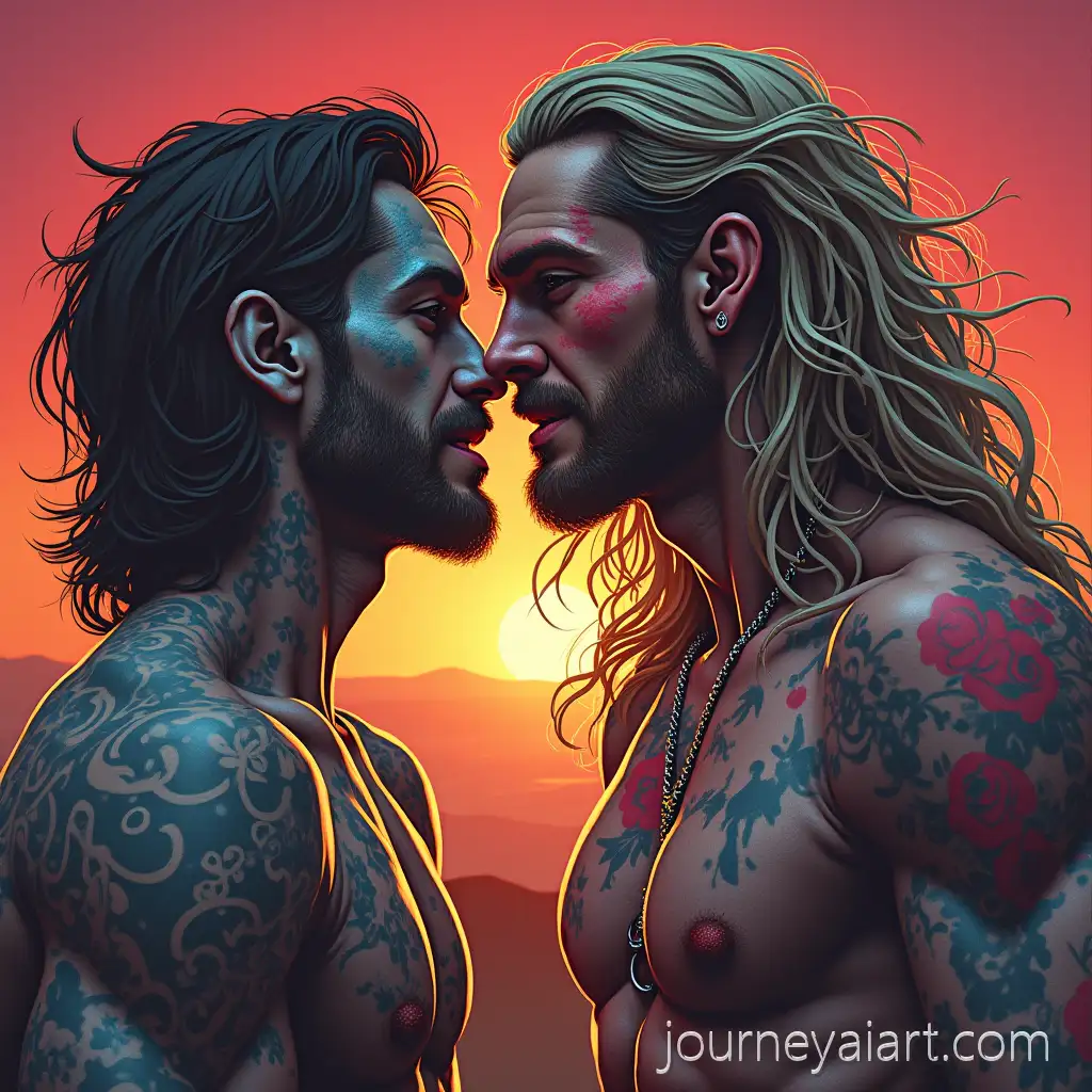 Surreal-Portrait-of-a-Mature-Man-in-Abstract-BrainThemed-Art-Style