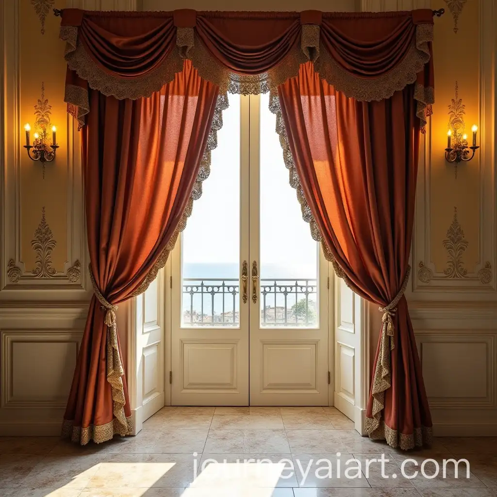 Elegant-Roman-Curtains-Draped-in-a-Malta-Interior