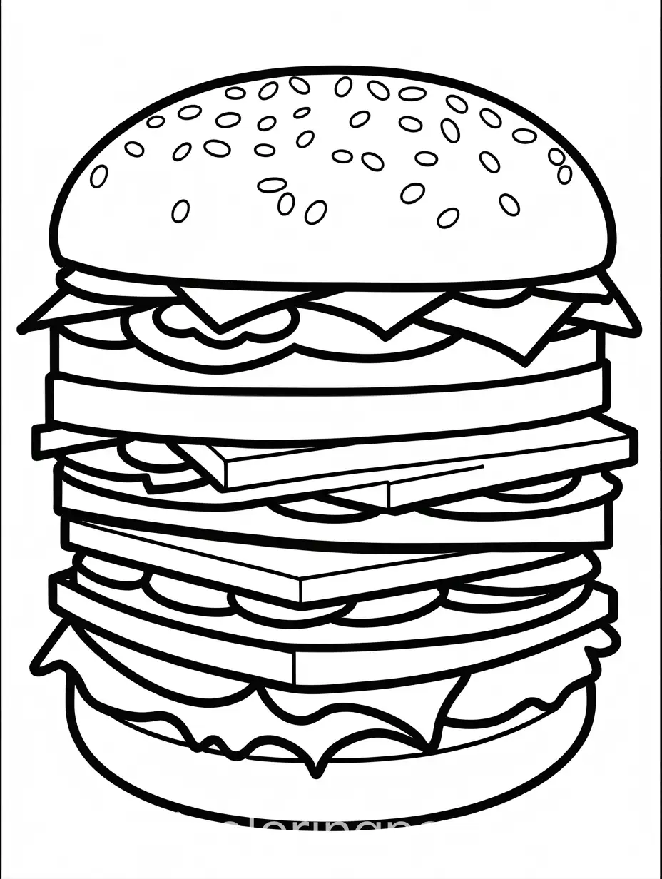 Simple-Gourmet-Cheeseburger-Coloring-Page-for-Kids