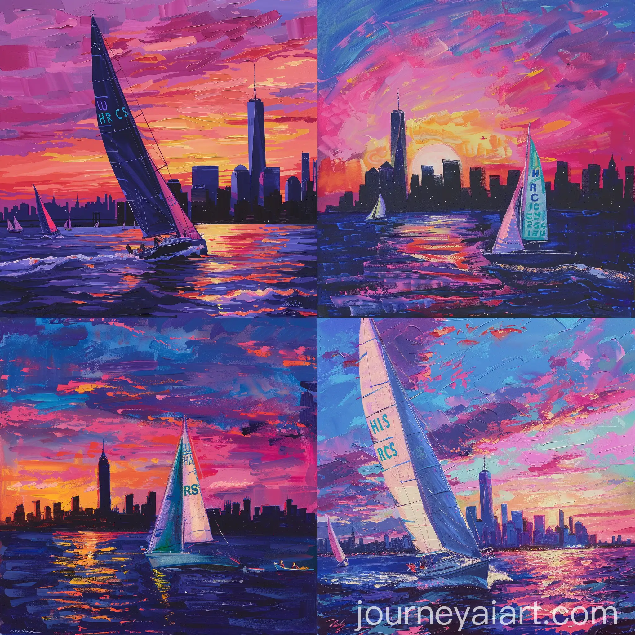 Vibrant-Sunset-over-NYC-Skyline-with-Sailboats-and-Invitation-Format