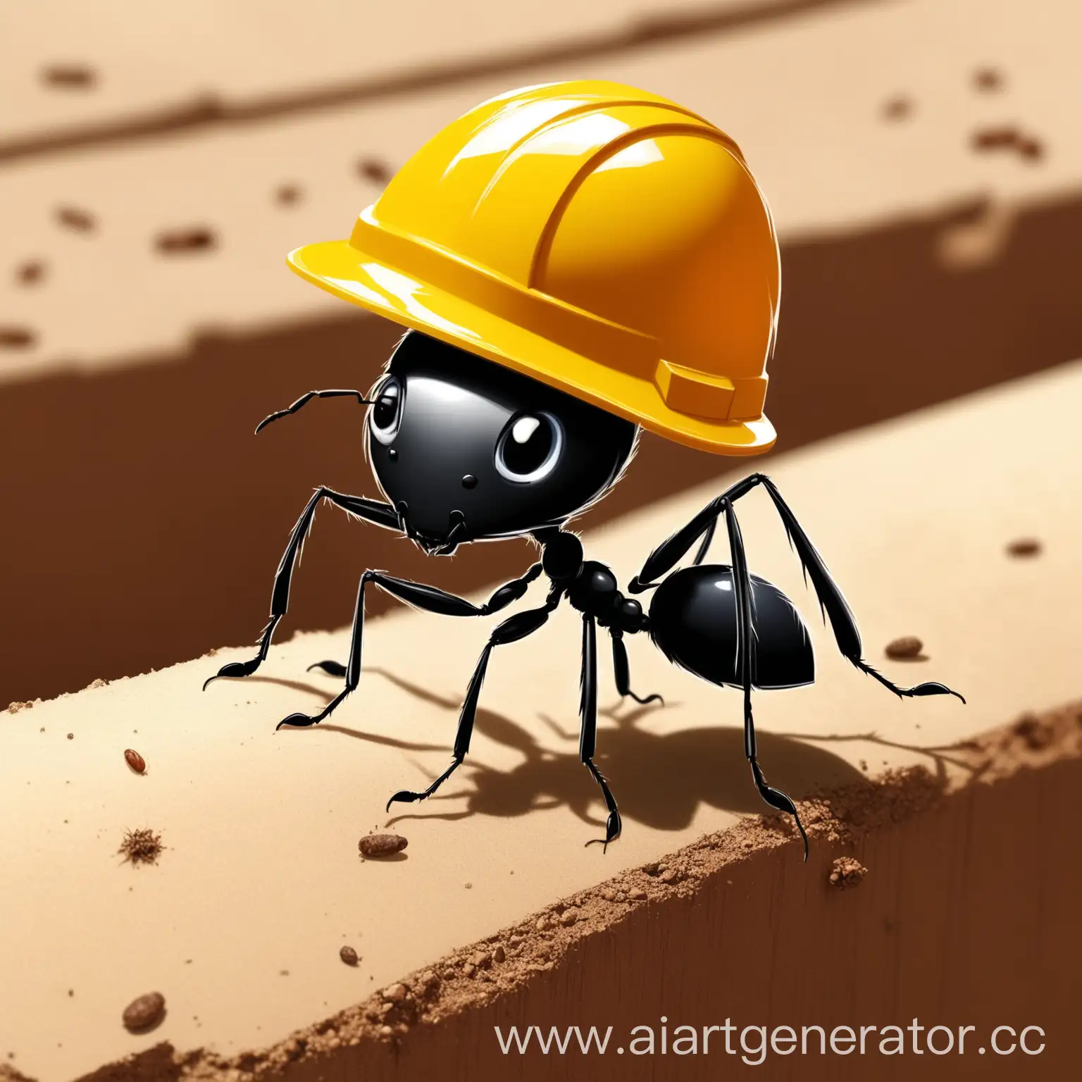 Ant-Wearing-Construction-Helmet