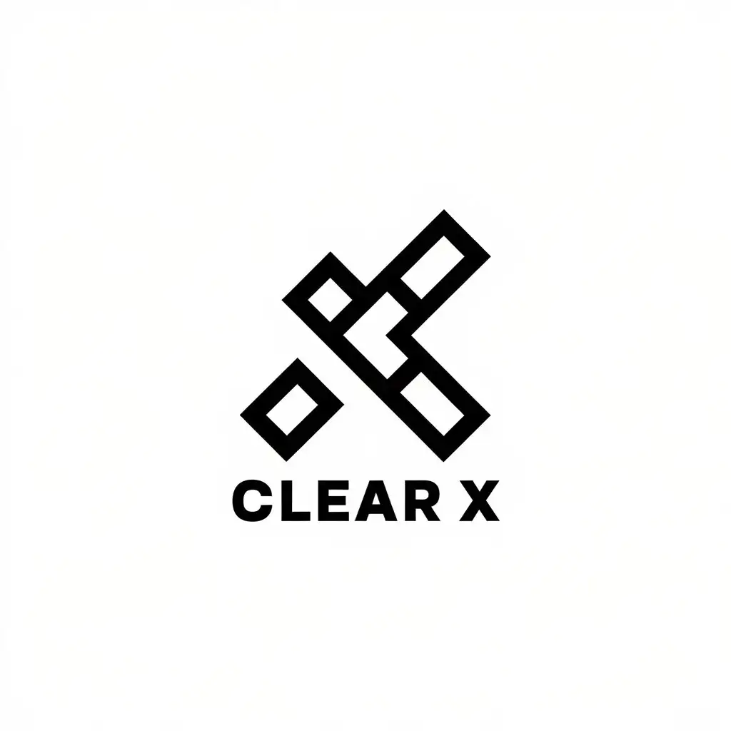 LOGO Design for Clear x Vector Logo with Clean and Complex Design Elements