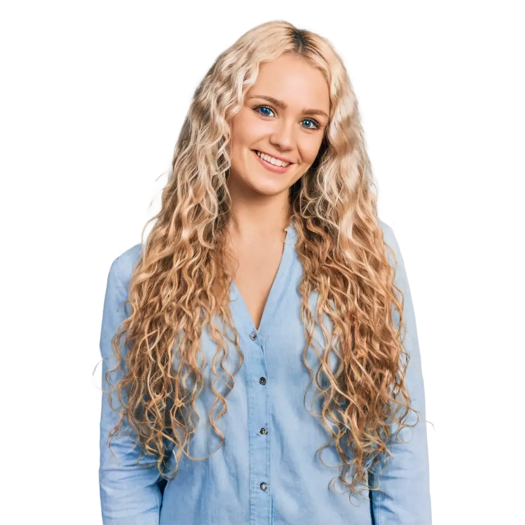 Stunning-Long-Wet-Wavy-Locks-Blonde-PNG-for-Versatile-Design-Use