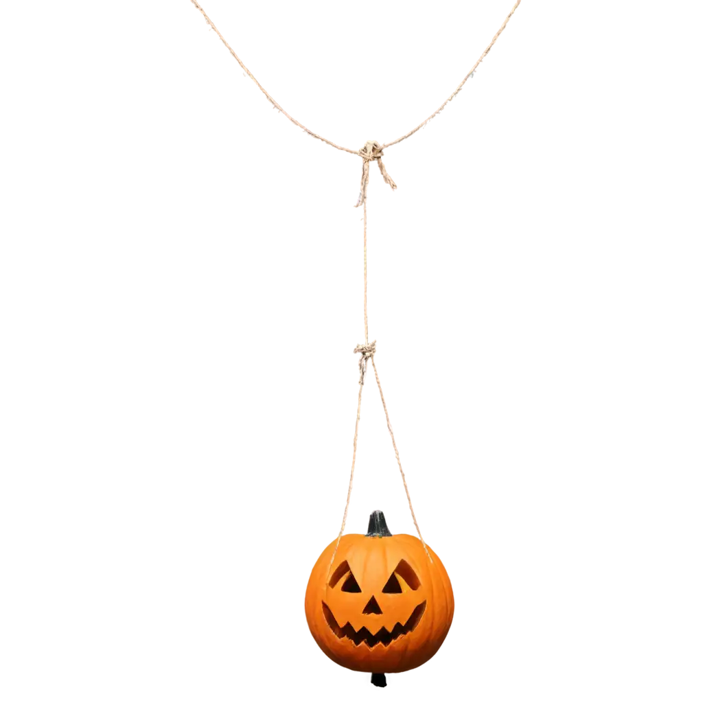 Halloween-Pumpkin-Hanging-on-Rope-PNG-Image-Perfect-for-Spooky-Seasonal-Designs