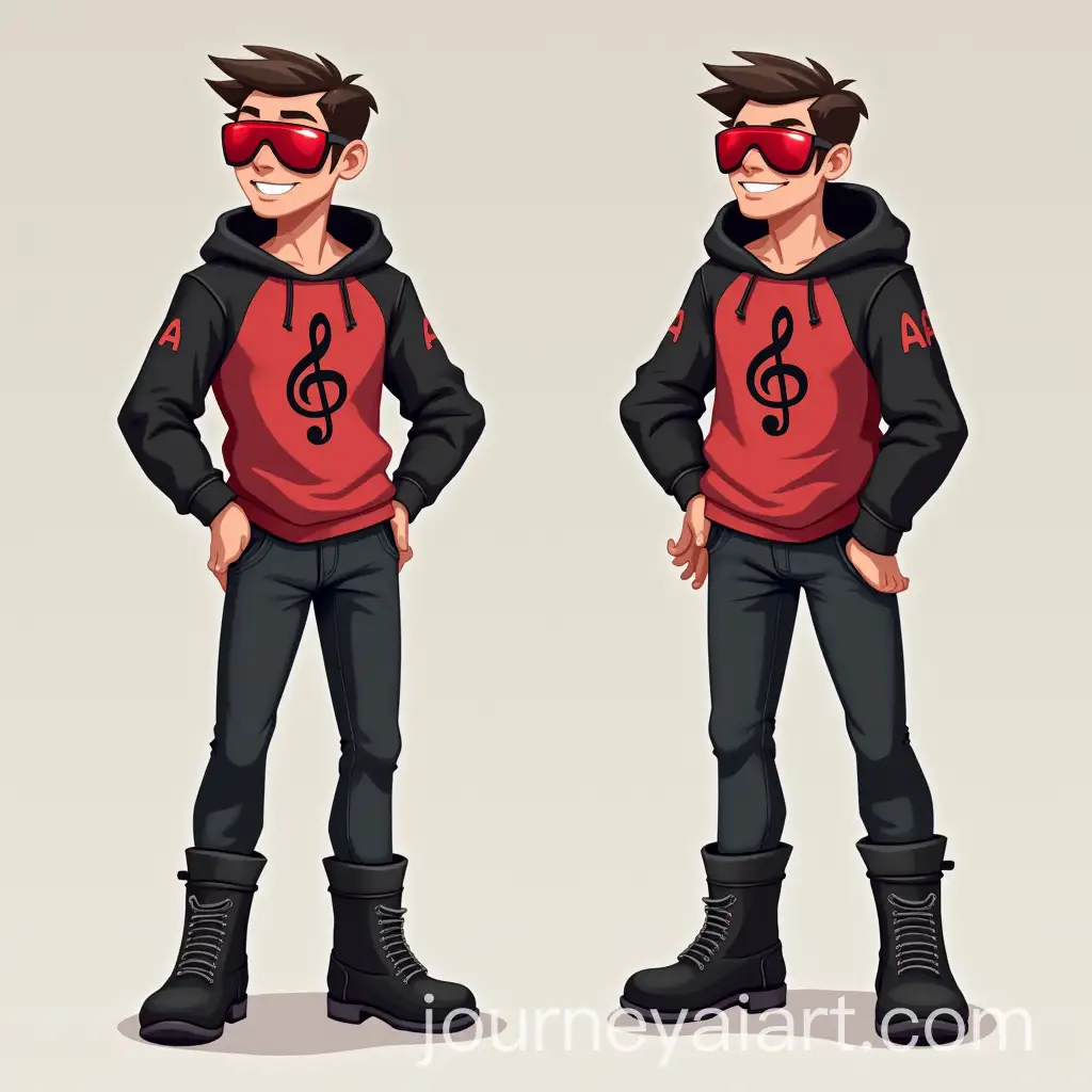 Modern-Superhero-Character-with-Red-Blouse-Black-Boots-and-Ski-Goggles