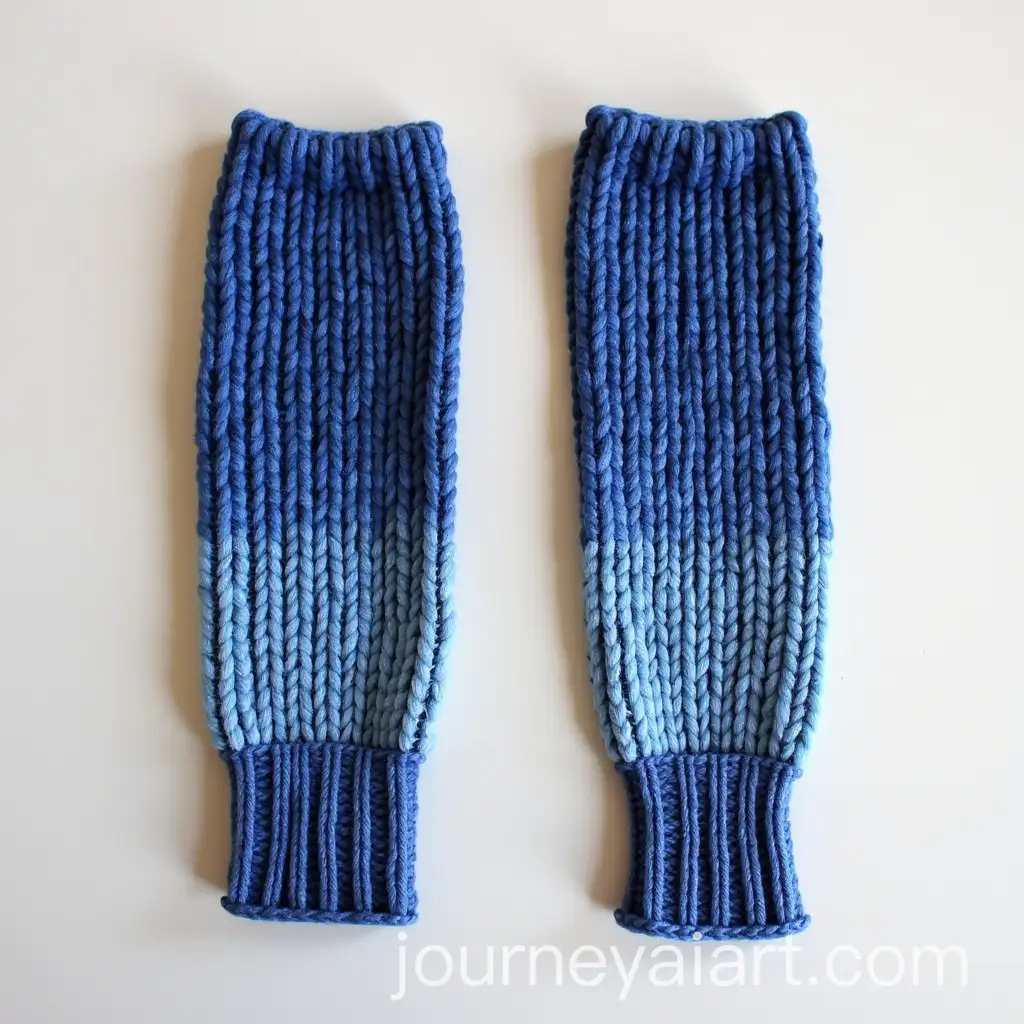Handcrafted-Indigo-Woven-Socks-with-Yarn-in-Progress