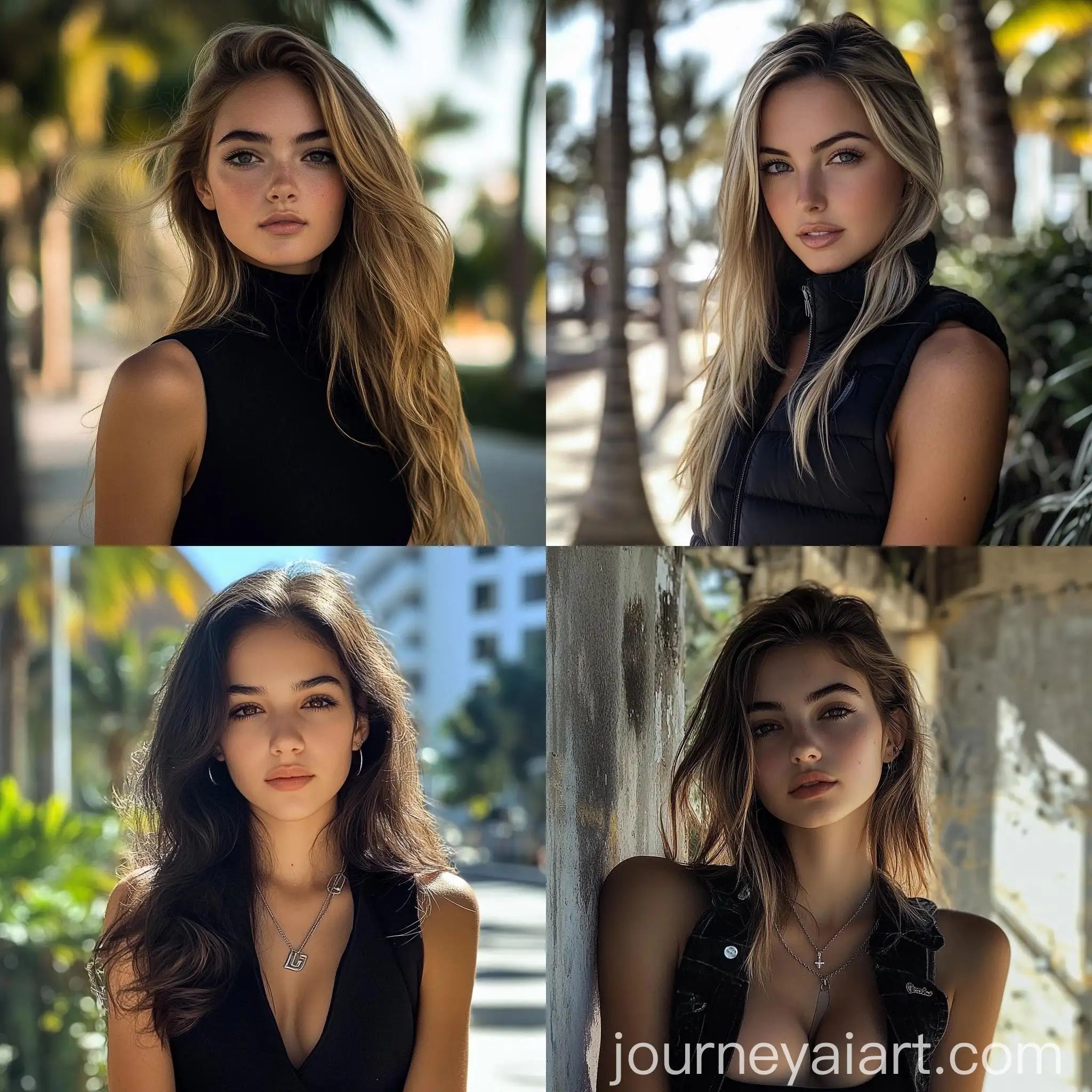 Stylish-Young-Woman-in-Miami-Wearing-a-Black-Vest